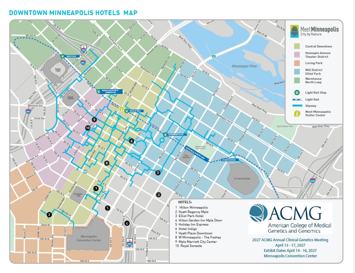 Map of ACMG hotels 